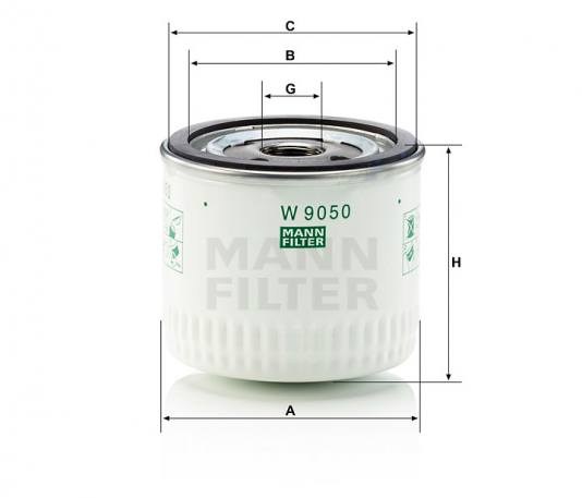 Фильтр маслянный Mann W9050